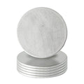 Silver Metallic Melamine Coasters - Pack of 6