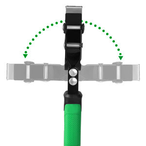 Standard Swivel Oil Filter Wrench, #SK01245 by SK Tools USA, LLC—black steel head and green handle grip with swivel action