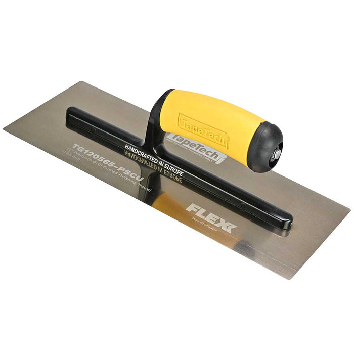 TapeTech Premium Gold Stainless Steel FLEXX Curved Finishing Trowel