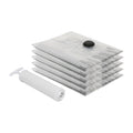 Vacuum Storage Bags with Hand Pump - Large (60 x 80cm) - Grey - Pack of 5