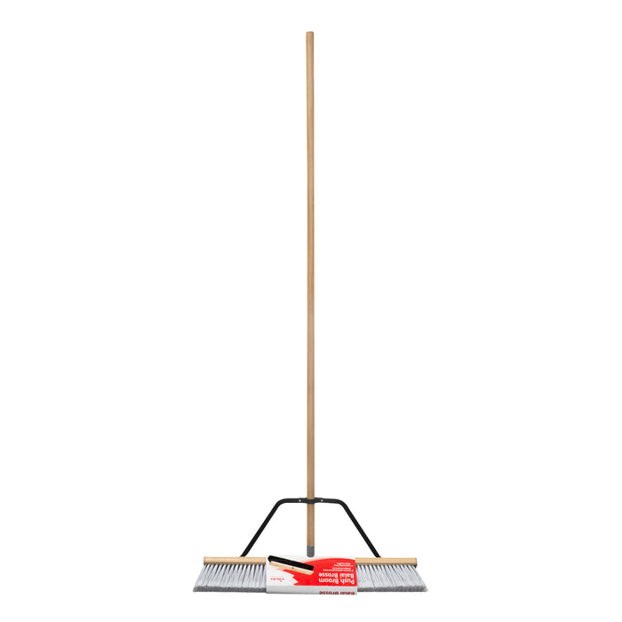 Vileda Polystyrene Fill - 24" Fine Sweep Push Broom with Handle and Brace