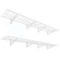 Wall Mounted Garage Shelving - Large White