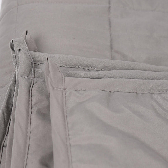 Weighted Blanket with Storage Bag - 150 x 200cm - 8kg - Grey