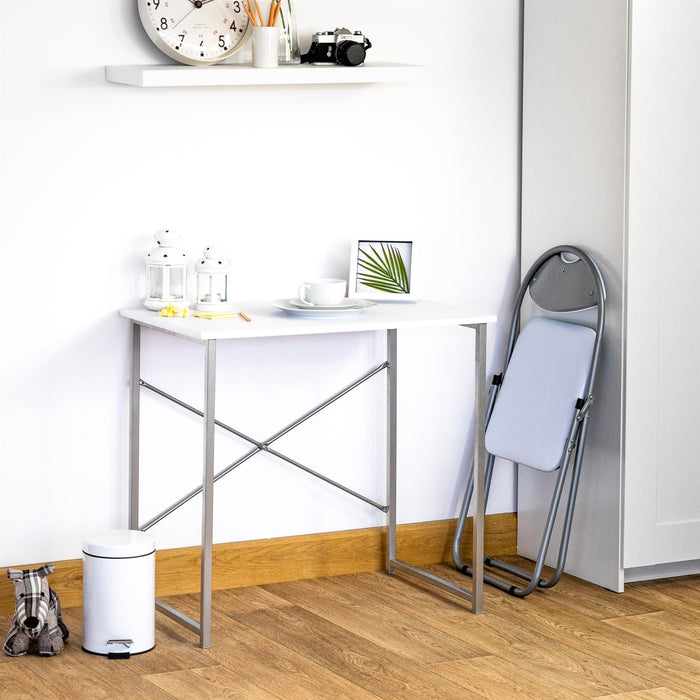 White Curved Padded Folding Chair - Pack of Six