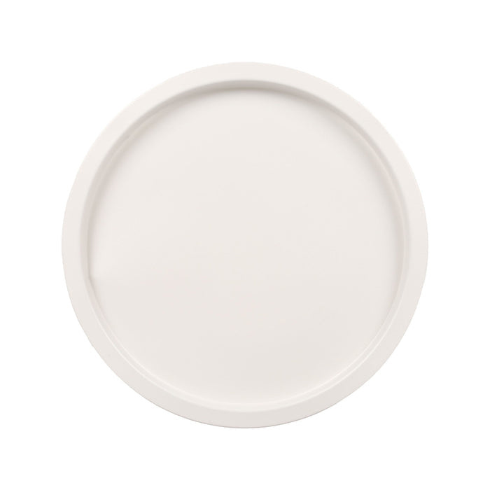 White Round Steel Tray Table