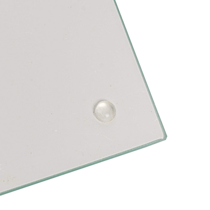 White Square Glass Coasters - Pack of 6