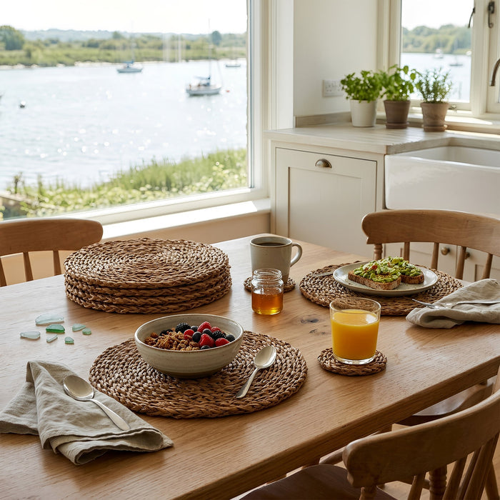 Woven Seagrass Coasters - Pack of Six