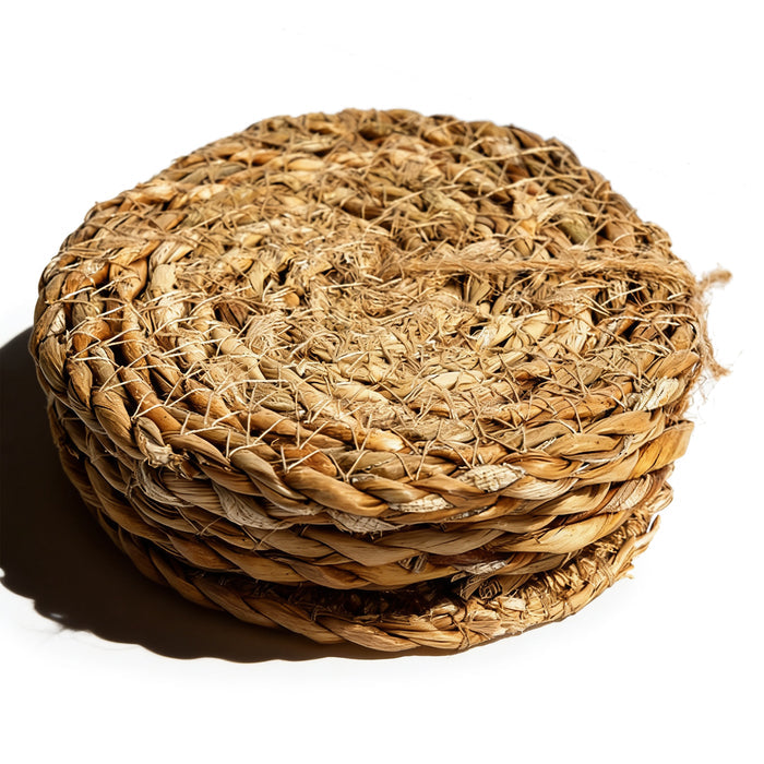 Woven Typha Coasters - Pack of 6